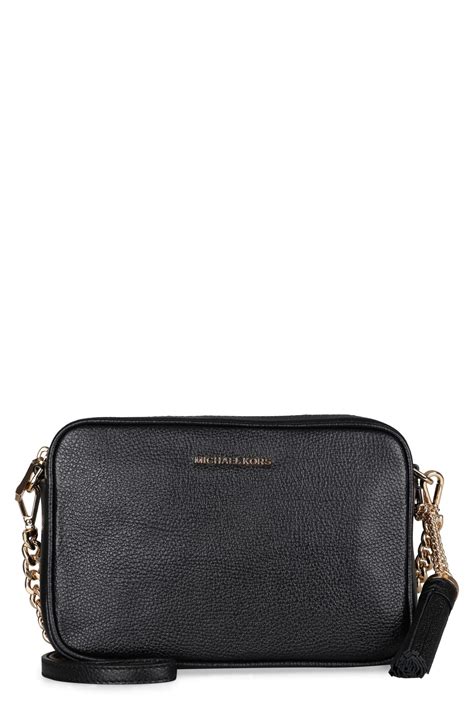 michael kors ginny leather crossbody black|Amazon.com: Michael Kors Ginny Leather Crossbody Bag.